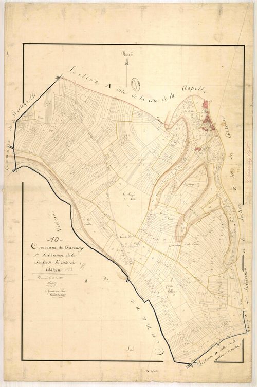 Chacenay, section E dite du château, feuille n° 1