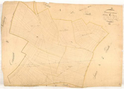 Chamoy, section A dite forêt che, feuille n° 2, parcelles n° 280-494