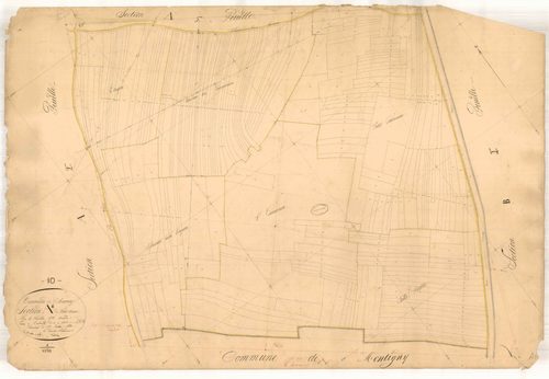 Chamoy, section A dite forêt che, feuille n° 6, parcelles n° 1060-1319