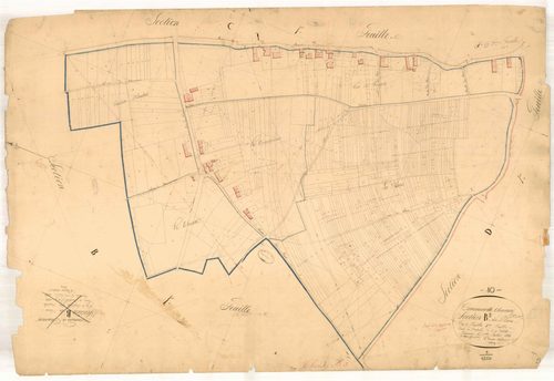 Chamoy, section B dite des plans, feuille n° 3, parcelles n° 571-1160