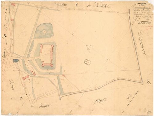 Chamoy, section C dite du village, feuille n° 2, parcelles n° 246-287