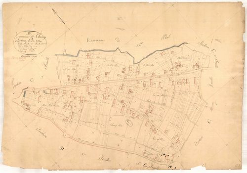 Chamoy, section C dite du village, feuille n° 3, parcelles n° 287-824