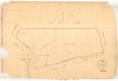 Chamoy, section F dite de la forêt, feuille n° 2, parcelles n° 66-73