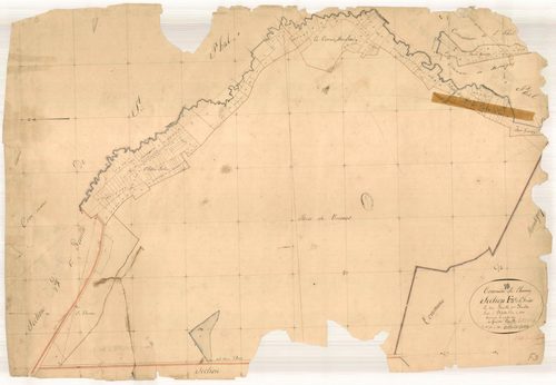 Chamoy, section F dite de la forêt, feuille n° 3, parcelles n° 74-283