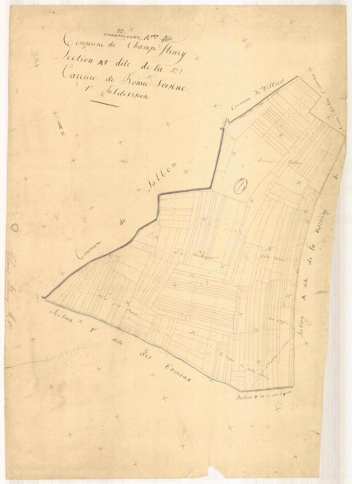 Champfleury, section A dite carrière de bonne voisine, feuille n° 1