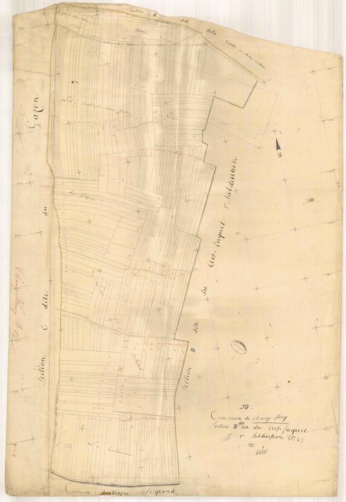 Champfleury, section B dite du cros-luquet, feuille n° 1