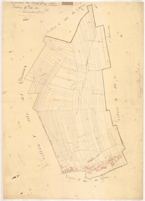 Champfleury, section D, feuille  n° 1
