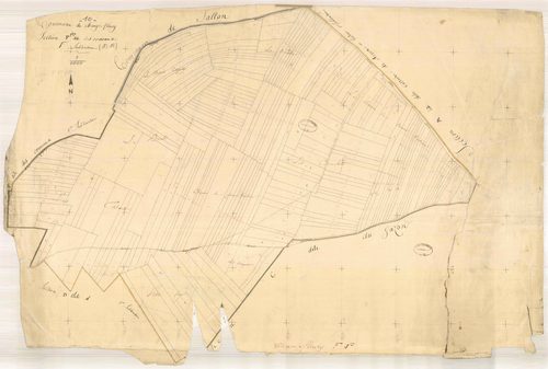 Champfleury, section F dite des ormeaux, feuille n° 1