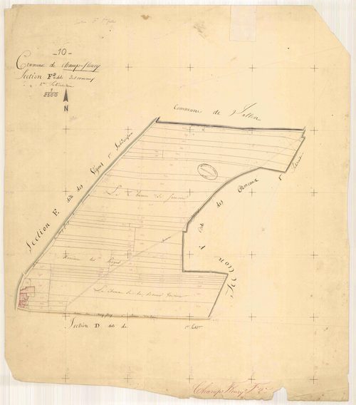 Champfleury, section F dite des ormeaux, feuille n° 2