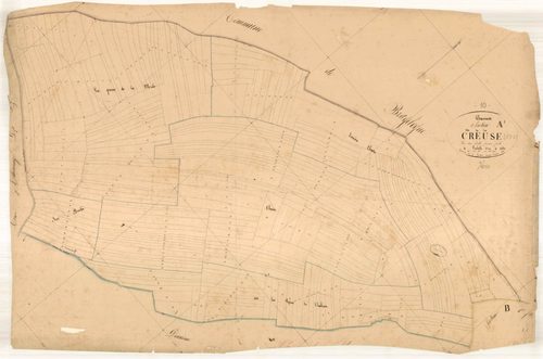 Channes, section A dite de la creuse, feuille n° 1, parcelles n° 1-272