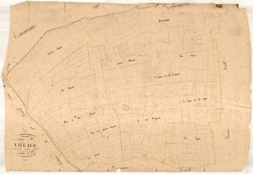 Channes, section B dite du village, feuille n° 1, parcelles n° 1-602