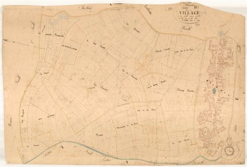 Channes, section B dite du village, feuille n° 2, parcelles n° 603-1368