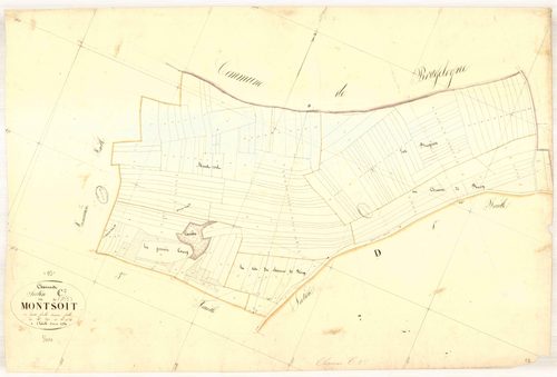 Channes, section C dite du montsoit, feuille n° 2, parcelles n° 291-454