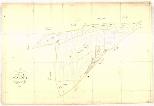 Channes, section C dite du montsoit, feuille n° 3, parcelles n° 155-641