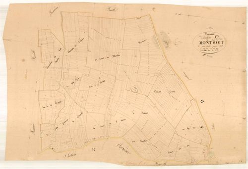 Channes, section C dite du montsoit, feuille n° 4, parcelles n° 642-1071