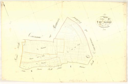 Channes, section D dite du val goyot, feuille n° 2, parcelles n° 248-357