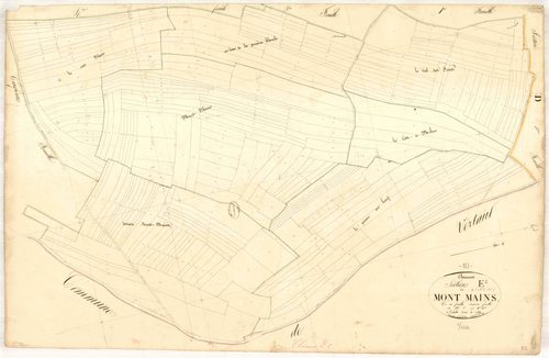 Channes,section E dite mont mains, feuille n° 2, parcelles n° 3-272