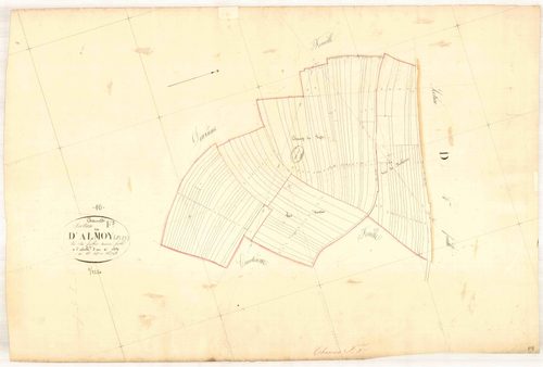 Channes, section F dite site d'almoy, feuille n° 3, parcelles n° 648-748