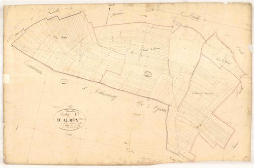 Channes, section F dite site d'almoy, feuille n° 5, parcelles n° 1019-1197