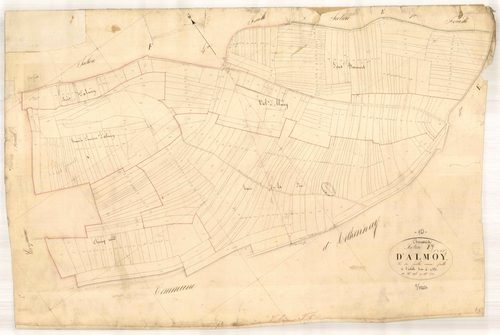 Channes, section F dite site d'almoy, feuille n° 6, parcelles n° 1198-1522
