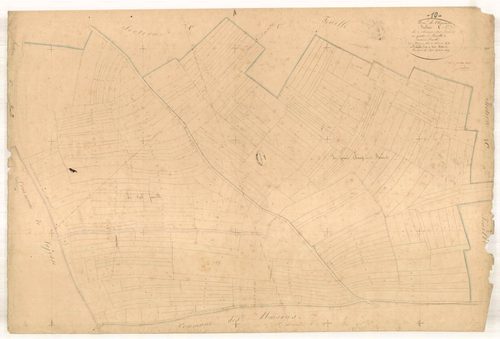 Chaource, section C dite du champ des barres, feuille n° 2, parcelles n° 165-451
