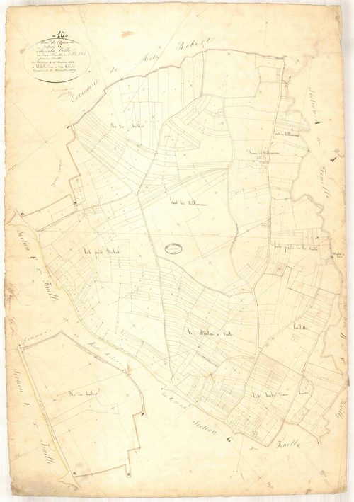 Chaource, section G dite de la ville, feuille n° 1, parcelles n° 4-463