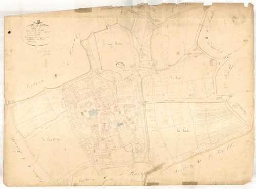 Chaource, section G dite de la ville, feuille n° 2, parcelles n° 464-1048