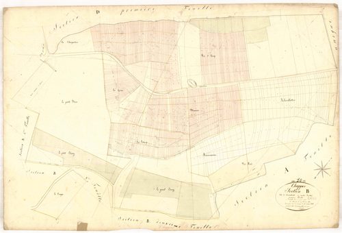 Chappes, section B dite site de chanterêt, feuille n° 1, parcelles n° 1-471