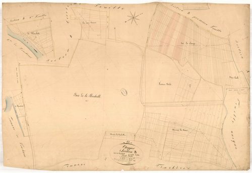 Chappes, section B dite site de chanterêt, feuille n° 2, parcelles n° 472-652