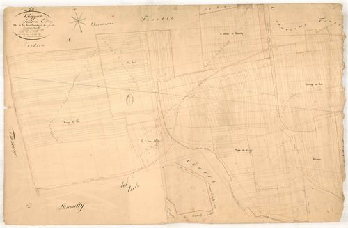 Chappes, section C dite de la voie pousse, feuille n° 3, parcelles n° 472-732