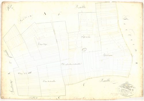 Charmoy, section A dite des villeres, feuille n° 3