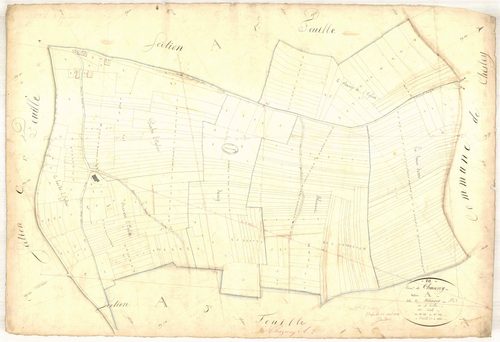 Chaserey, section A dite de blémont, feuille n° 2, parcelles n° 263-551