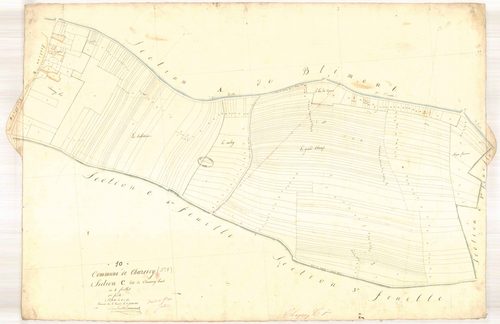 Chaserey, section C dite de Chaserey-haut, feuille n° 1, parcelles n° 1-253