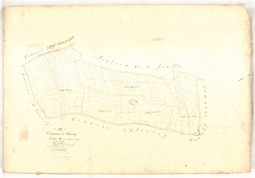 Chaserey, section D dite de la vallée de Trichey, feuille n° 2, parcelles n° 291-