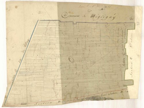 Châtres, section C dite de la grande contrée, feuille n° 1