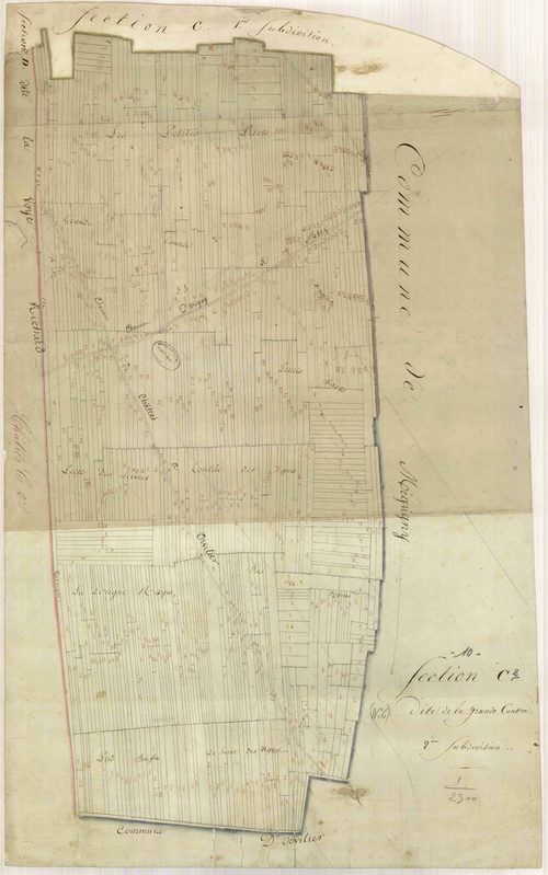 Châtres, section C dite de la grande contrée, feuille n° 2