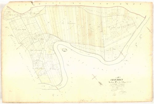 Chaudrey, section A dite du village, feuille n° 2, parcelles n° 270-675