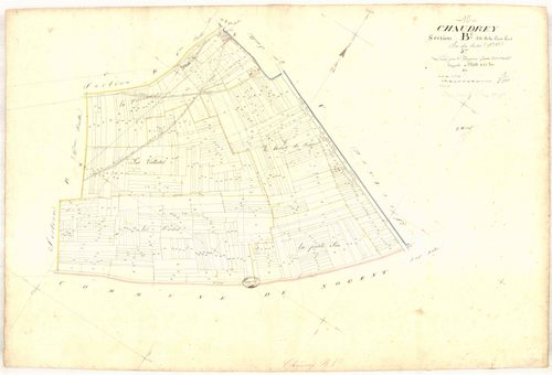 Chaudrey, section B dite de la croix Louis, feuille n° 5, parcelles n° 1890-1937