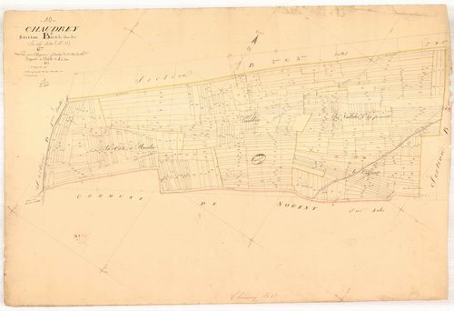 Chaudrey, section B dite de la croix Louis, feuille n° 6, parcelles n° 1938-2379