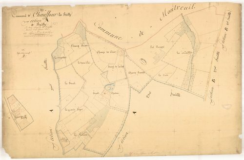 Chauffour-lès-Bailly, section A dite bailly, feuille n° 1, parcelles n° 1-127