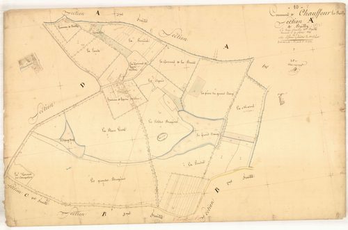 Chauffour-lès-Bailly, section A dite bailly, feuille n° 2, parcelles n° 128-252