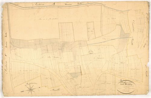 Chauffour-lès-Bailly, section B dite du village, feuille n° 3, parcelles n° 363-650