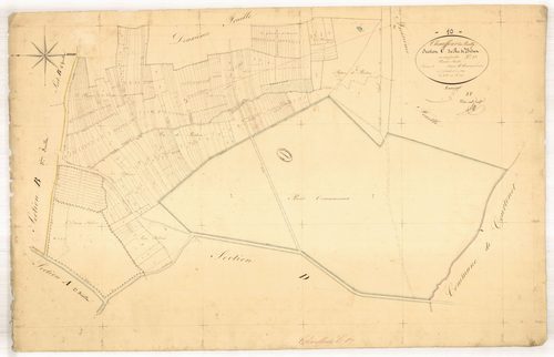 Chauffour-lès-Bailly, section C dite du ru de bidan, feuille n° 1, parcelles n° 1-333