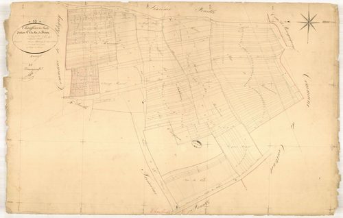 Chauffour-lès-Bailly, section C dite du ru de bidan, feuille n° 5, parcelles n° 1091-1371