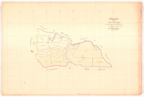 Chaumesnil, tableau d'assemblage section C dite de Beauvoir