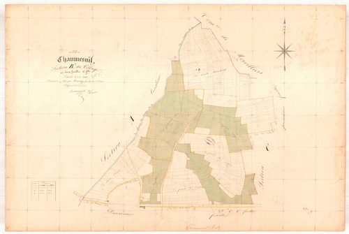 Chaumesnil, section B dite du village, feuille n° 1