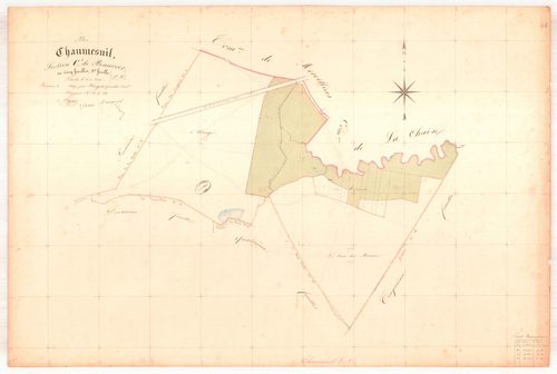Chaumesnil, section C dite de beauvoir, feuille n° 3