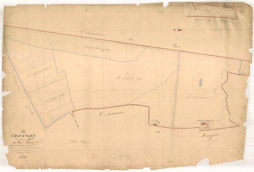 Chavanges, section A dite de tire-bois, feuille n° 1, parcelles n°1-78
