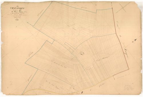 Chavanges, section A dite de tire-bois, feuille n° 3, parcelles n°274-404