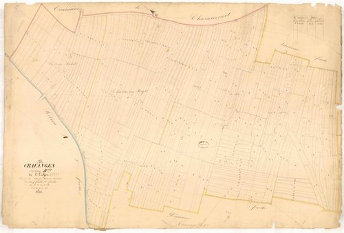 Chavanges, section B dite de l'enfer, feuille n° 1, parcelles n°1-345